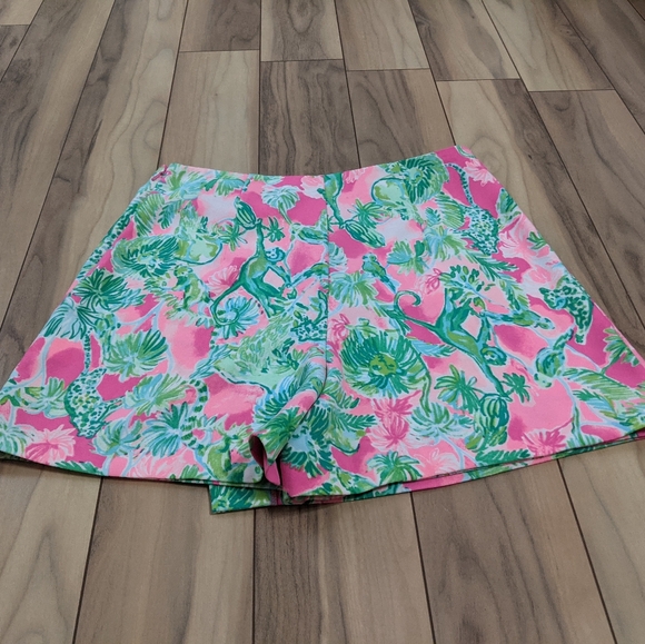 NWT! Lilly Pulitzer Cassia Skort Raz Berry Catty Shack Size 8 - Picture 12 of 15